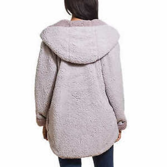 Weatherproof Ladies' Reversible Cozy Sherpa Hooded - Picture 3 of 11